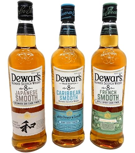 Amazon.co.jp: 飲み比べ2本セット Dewar's デュワーズ カリビアン